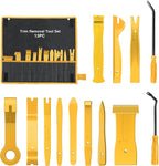 GOOACC 13PCS Nylon Trim Removal Tool Set for Bumper Fastener Rivet Clips Car Door Clip Panel Audio Video Dashboard Dismantle 