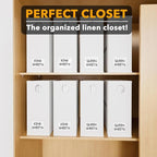 SpaceAid 8 Pack Bed Sheet Organizers and Storage, Foldable Organizer for Linen Closet, Sheets Set Folder Keeper with Window X