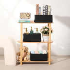 MiniArk Small Storage Baskets for Organizing | Closet Organizer Bins | Shelf Toy Basket | Woven Rope Baskets | Cube Decorativ