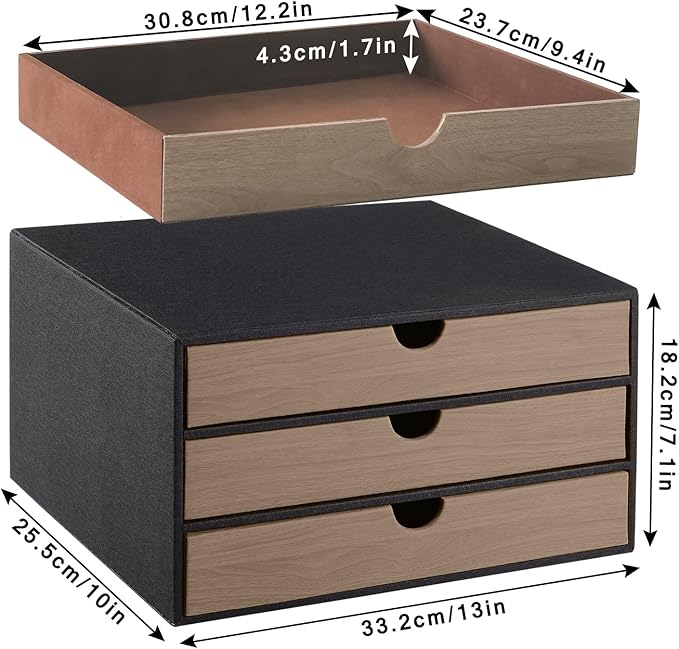 PU Leather Stackable Organizer Drawer,PU Leather Tissue Box Cover