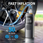 Tire Inflator Portable Air Compressor,3X Faster Portable Air Compressor,16000mAh Cordless Air Pump for Car Tires,150PSI One Click Smart Tire Pump for Car,Motorcycle,Bicycle and Ball,Black