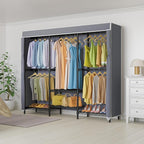 VIPEK V5C SE Covered Garment Rack Heavy Duty Clothes Rack with Cover and Adjustable Shelves, Freestanding Portable Closet Rac