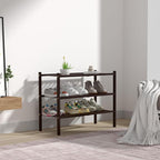 ROMGUAR CRAFT 3 Tier Bamboo Shoe Rack for Closet Free Standing Wood Shoe Shelf for Entryway Small Space Stackable 27"x11"x20"