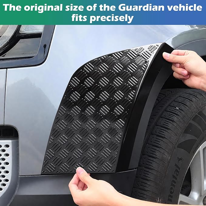 Front Wheel Arch Covers for Land Rover Defender 2020-2025 | Black Body Anti-Scratch Protection Cover Trim Kit Compatible | Defender 90 110 130 Accessories | Easy Installation | Decoration Armor