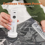 Vacuum Storage Bags for Travel with Wireless Rechargeable Air Pump, 16 Pack Travel Essentials Space Saver Compression Bag for