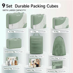 11 Set / 9 Set Packing Cubes for Travel,Gifts for Women Mom Kids,TSA Approved Bags for Makeup, Cosmetic, Toiletry, Organizers