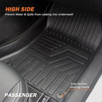 KUST Custom Fit Floor Mats for 2019-2025 2026 Nissan Altima Accessories All Weather Floor Mat Carpet Liners Front Rear 2 Row Seat Black Liner TPE