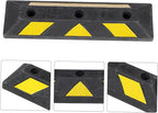 SUPVOX Parking Block Curb Wheel Stopper Durable Vehicle Floor Stopper for Garage Heavy Duty Design Suitable for Cars Trucks and Trailers Prevents Collisions and Improves Safety
