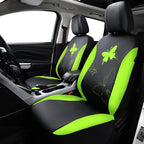 Flying Banner Butterfly car seat Covers ful Set Fashion Universal Lady Woman Female Rear Bench Split Colorized (Full Set - Fa