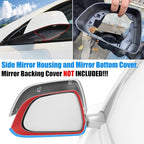 Jaronx Compatible with Tesla Model Y Mirror Bottom Cover & Housing Frame 2020-2025, Left Driver Side Rearview Mirror Cover Bracket Lower Base & Frame Housing Replacement for Tesla Model Y