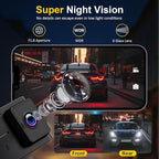 Dash Cam Front and Rear: 4K+2.5K Dual Channel Dash Cam-5GHz WiFi, GPS Dash Camera for Cars with 64GB Card, 2.0" IPS Screen, A