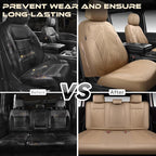 CAR PASS Waterproof Car seat Covers Full Sets Neoprene Wetsuit, All-Weather Non-Slip Durable, Universal Fit for SUV Sedans Tr