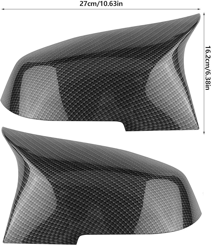 sportuli Carbon Fiber Rearview Mirror Cover Cap Compatible with BMW 228i 435i 116i 118i 120i 125i 130i 218i 220i 320i 328i 330i 335i 420i 428i 435i F21 F30 F31 F32 F33 F36