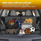 Powerty Floor Car Mat for Hyundai Santa Fe 2024 2025 2026, All Weather TPE Custom Trunk Cargo Mat Liner with Backrest Mat Replacement for Hyundai Santa Fe 6/7-seater Accessories (Include Hybrid&Gas)