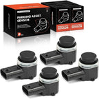 A-Premium 4-PC Rear Reverse Backup Parking Assist Sensor Compatible with Select Volkswagen & Audi Models - Jetta, Passat, Pas