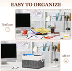 StorageTastic Storage Bin,Collapsible Storage Basket For Organizing,Large Storage Boxes With Rope Handles,Storage Containers,
