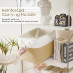 Large Storage Baskets- 16x12x12 inch Storage Bins for Shelves and Closet Organizing, Foldable Fabric Bin for Home Organizatio