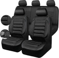 CAR PASS Breatherable Air Mesh Car Seat Covers Full Set, 3D Foam Back Support Automotive Seat Covers, All Season Car Seat Cov