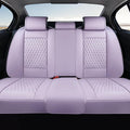 Coverado Rear Seat Covers, Leather Seat Cover for Car, Universal Waterproof Automotive Seat Cushion Protector for Most Cars T