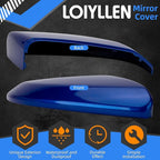 Passenger Side Mirror Cover Replacement for Honda Civic 2016-2021, Insight 2019-2021 - Right Side Mirror Covers, Rear View Mirrors Cap Dazzling Blue