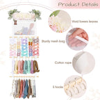 POVETIRE Headband Holder Hair Bows Organizer for Girls, Hair Accessories Display Storage Wall Hanging Decor for Baby Nursery 
