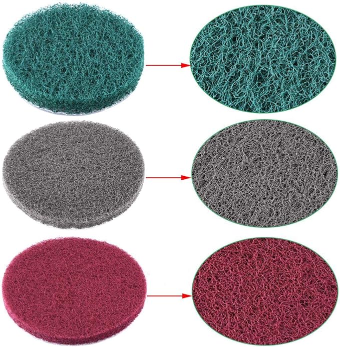 Power Scrubber Pads Drill Attachment, GOH DODD 26 Pieces 4 Inch Headlight Restoration Kit Drill Brush Scouring Cleaning Pads 