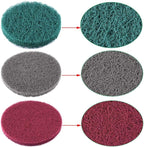 Power Scrubber Pads Drill Attachment, GOH DODD 26 Pieces 4 Inch Headlight Restoration Kit Drill Brush Scouring Cleaning Pads 