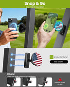 Magnetic Golf Cart Phone Holder, Golf Accessories Gifts for Men Dad Husband Unique, 360° Rotation US Flag Phone Mount for Golf Cart, Birthday Golf Gifts for Men Him Boyfriend, 2026 Golfers Must Haves