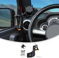 Linskip Door Cup Holder Expander Compatible with Jeep Wrangler JK JKU 2/4Door 2007-2010, 2 in 1 Multi-Function Cell Phone Mount, JK Interior Accessories(Black)