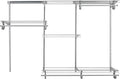 ClosetMaid ShelfTrack Wire Closet Organizer System, Adjustable from 4 to 6 Ft., with Shelves, Clothes Rods, Hardware, Durable