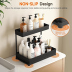 Sevenblue 3 Pack Multi-Purpose Under Sink Organizers and Storage, 2026 L-Shaped Pull Out Cabinet Organizer for Bathroom & Kit