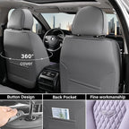 Coverado Automotive Seat Covers, Car Seat Covers Full Set, Purple Car Seat Cover, Car Seat Covers Front Seats Back Seat Cover