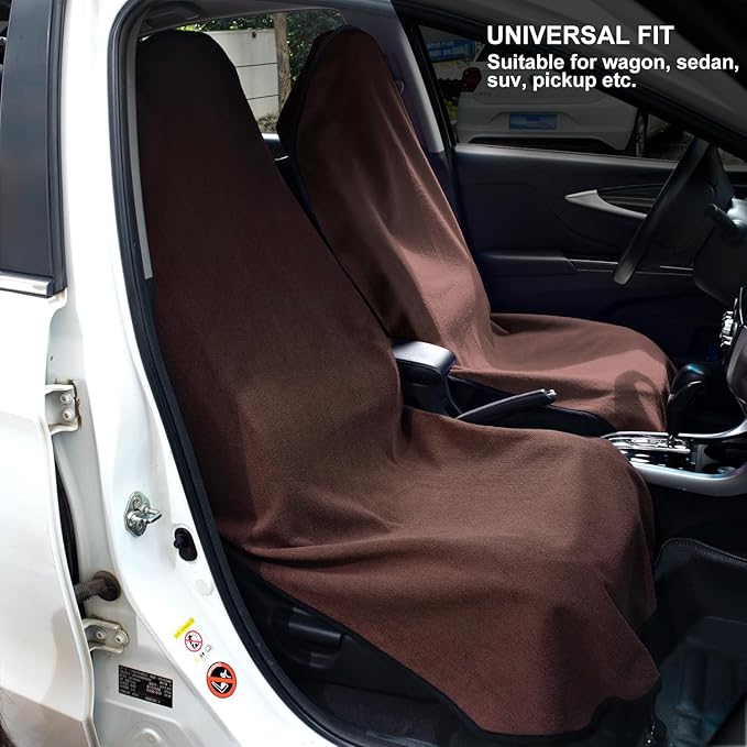Waterproof Sweating Car Seat Cover for Post Gym Workout, Running, Swimming, Beach and Hiking, Universal Fit Non-Slip Bucket S