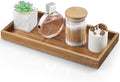 ALELION 13" Bathroom Vanity Tray for Counter - Acacia Wood Decorative Tray for Toilet Tank Makeup Perfume Jewelry Catchall Co