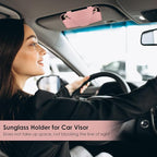 Sunglass Holder for Car Visor, Car Sunglasses Holder Eyeglasses Holder for Visor Accessories