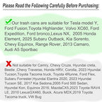 Accmor Car Trash Can with Lid, Leakproof Vehicle Garbage Organizer Holder Bin with 60 Pcs Trash Bags, Mini Auto Dustbin Interior Accessories Storage Container for SUV, Office, Home