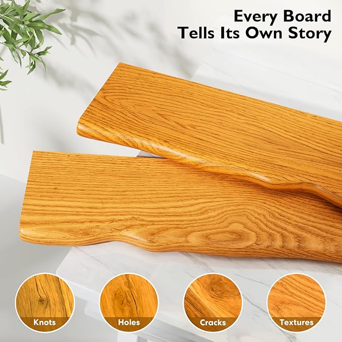 Floating Shelves for Wall Rustic Farmhouse 24 Inch Floating Shelf Wooden Shelves for Wall Mounted Live Edge Pine Shelf with U