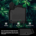 KIWI MASTER Floor Mats for 2021-2026 Nissan Rogue (Not Sport), OEM Replacement T99E4-6RR0B, Custom Fit All Weather Car Mats, Heavy Duty TPE Floor Liners, Front & Rear 2 Row, Black