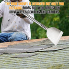 Floor Scraper Long Handle Stainless Steel, Multifunctional Cleaning Shovels with Flat Head, Moss Plaster Wall Putty Shingle Removal Tool, Ice Scraper, Snow Shovel for Driveway-Heavy Duty