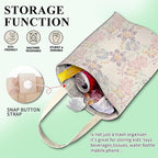 Car Trash Can, Cute Car Trash Bag, Hanging Car Organizer and Storage Bag, Trash Bin for Car Accessories, Vehicle, Travelling, Camping Cute Multicolor Flower
