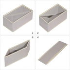 DIOMMELL Foldable Cloth Storage Box Closet Dresser Drawer Organizer Fabric Baskets Bins Containers Divider for Clothes Underw