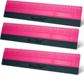 NEWISHTOOL 11.8" Felt Squeegee for Vinyl, 29.8cm Big Size Ruler Squeegee for Wallpaper Smoothing, Sign Making, Car Vinyl Wraps, Window Tint Film Application, Graphic Decals Squeegee Tool - Pack of 3