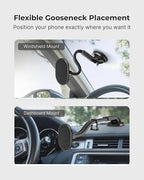 Magsafe Magnetic Phone Car Mount - Magnetic Cell Phone Holder for Car - Perfect for Magsafe Compatible Device (iPhone 14/15/16/17 and Smartphone) - Gift Accessories for Car - Gooseneck