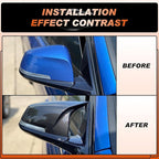 ACLONG Carbon Fiber Mirror Cover Caps Rearview Side Mirror Covers Compatible with BMW F20 F21 F22 F30 F31 F32 F36 F87 E84 GT 3GT X1 M2 M3-1Pair