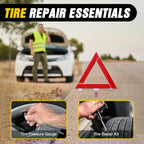 Nilight Car Emergency Kit with Jumper Cable Air Compressor Tire Repair Essential Tools First Aid Alligator Connector Electric