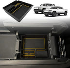 BestEvMod Center Console Organizer Tray Compatible with 2022-2025 2026 Rivian R1T/R1S Removable Coin Holder Armrest Storage Box ABS Material with PVC Trim Accessories (V3 Yellow)