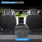 Second Row Backrest Mats for 2020-2025 Hyundai Palisade, All Weather TPE Seat Back Covers Kick Mats for Hyundai Palisade Accessories-7 Passenger Only