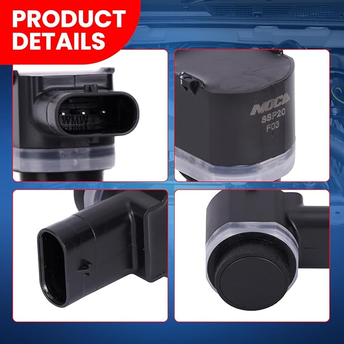 MOCA 4Pcs Parking Assist Sensors Compatible with 2015-2017 for Ford Transit/Transit-150/ Transit-250/ Transit-350/ Transit-350 HD, 2013-2016 for Ford Escape
