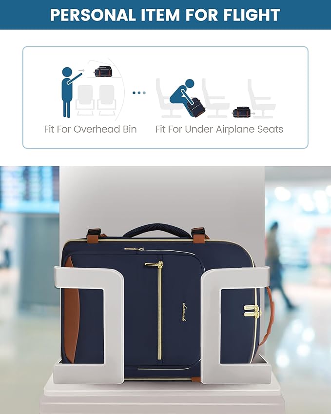 LOVEVOOK Travel Backpack for Women & Men 40L,Airline Approved Carry On Backpack Travel Essentials,TSA Carry on Luggage,Waterp