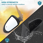 Left Driver Side Mirror Compatible With 2017 2018 2019 2020 Hyundai Elantra With Power Glass Heated Blind Spot Black Replace#87610F3020 (7Pins)